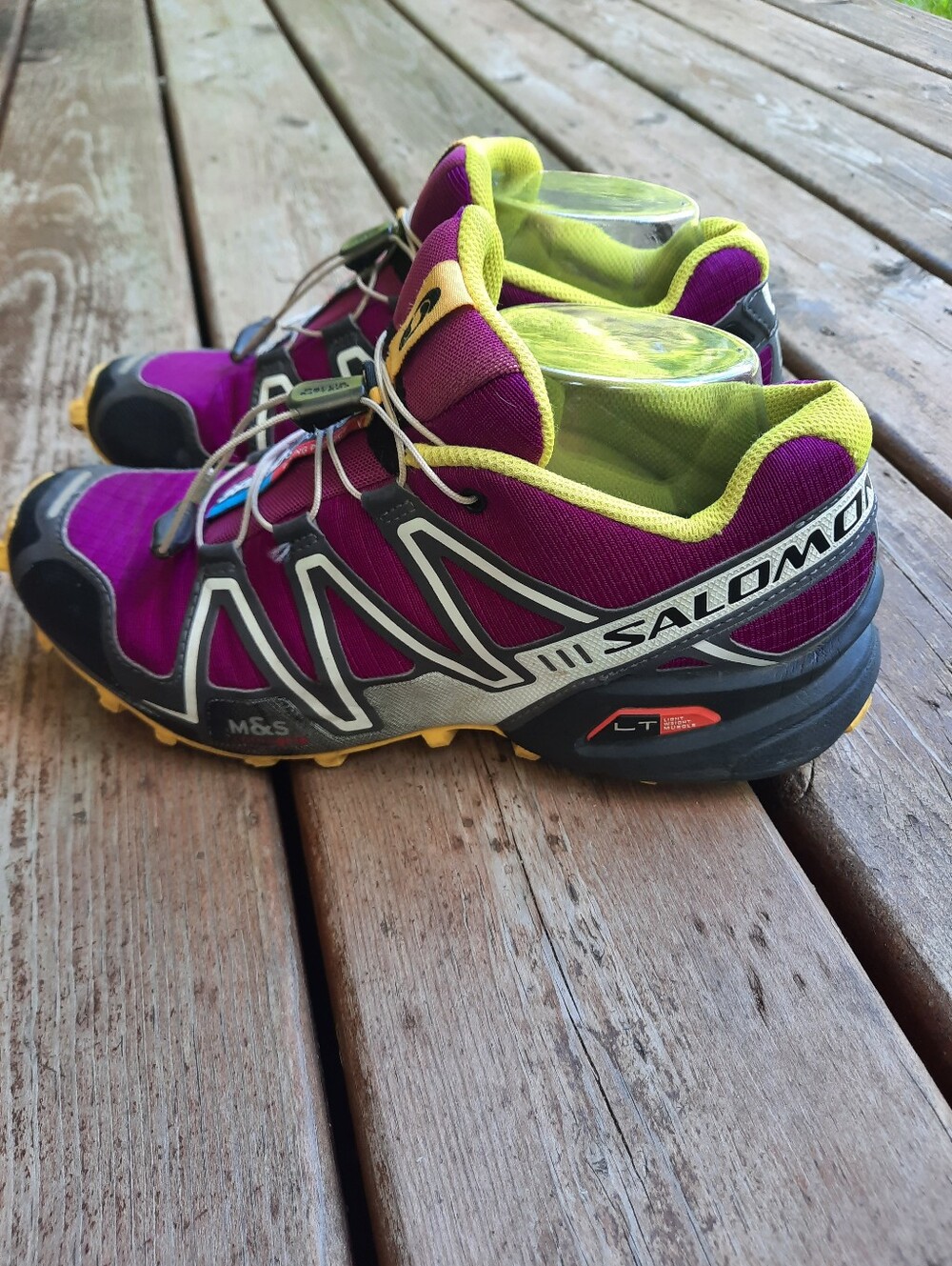 Salomon Speedcross 3 Plum Black Crown Grip Trail Running Hiking Shoes Size 8.5 - Picture 6 of 16